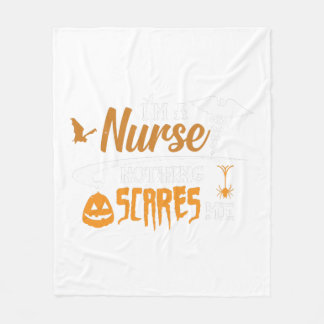 Halloween Nurse - I'm a nurse nothing scares me Fleece Deken