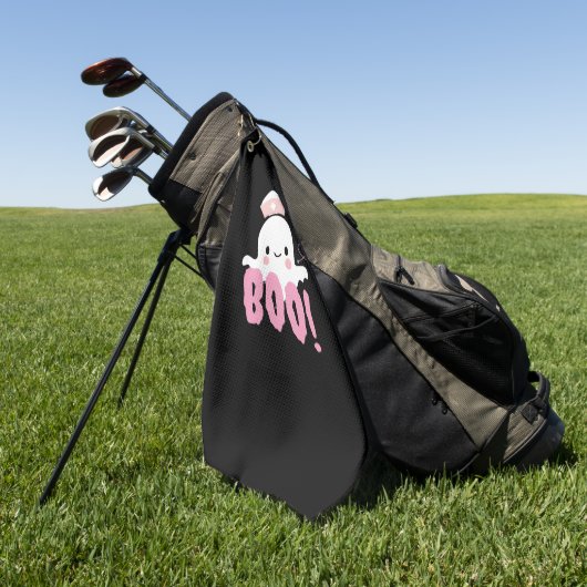 Halloween Nurse Shirten Vrouwen Boo! T-shirt Ghost Golfhanddoek (Groen)