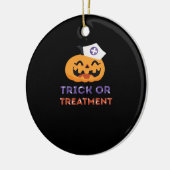 Halloween Nurse Trick or Treatment Classic T-Shirt Keramisch Ornament (Links)
