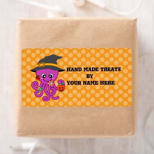 Halloween Octopus Etiket (Insitu)