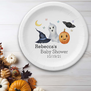 Halloween Oktober Baby shower Ghost Boo Papieren Bordje