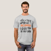 Halloween - oktober - Witch Text T-shirt (Voorkant volledig)