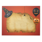 Halloween Old Parchment Greeting Notitieblok (Voorkant)