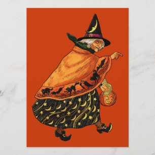 Halloween Old Witch Kaart