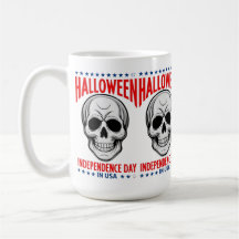 Halloween Onafhankelijkheidsdag met schedel