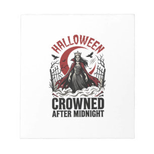 Halloween Onsterfelijke Koningin Middernacht Opkom Notitieblok