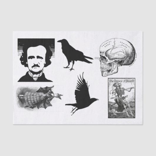 Halloween-ontkoppelingspagina-collectie Tissuepapier (Voorkant)