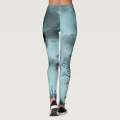 Halloween ontwerp met raaf leggings (Achterkant)