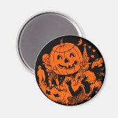 Halloween-ontwerp van 1920 - Magnet Magneet (Voorkant / Achterkant)