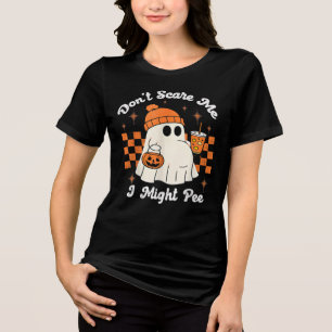 Halloween ontwerp voor zwangere vrouwen Tri-Blend shirt