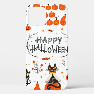 Halloween-ontwerpelementen. Halloween clipart met iPhone 12 Hoesje
