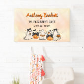 Halloween Onze kleine Boo 1e verjaardag partij Spandoek (Insitu)
