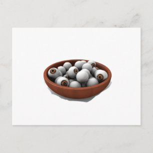 halloween oogbollen briefkaart