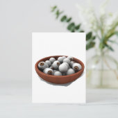 halloween oogbollen briefkaart (Staand voorkant)