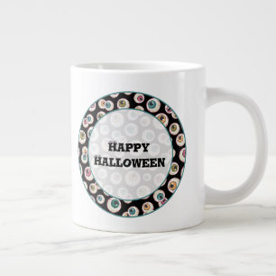 Halloween oogbollen extra grote beker