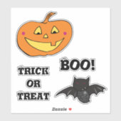 Halloween Oogbollen Pompoen Boo Bat Sticker (Vel)