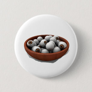 halloween oogbollen ronde button 5,7 cm