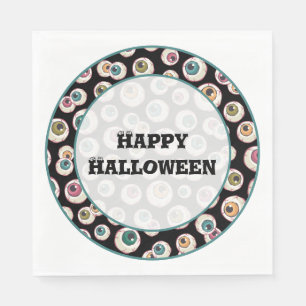 Halloween oogbollen servet