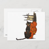 Halloween op het Boerderij ( Halloween Kaart ) (Voorkant / Achterkant)