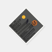 Halloween op papier servet (Hoek)