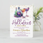 Halloween Open House Party Kaart (Staand voorkant)