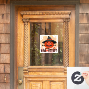 Halloween Oproep van Geest Raamsticker