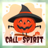 Halloween Oproep van Geest Raamsticker (Vel 3)