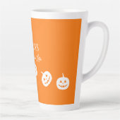 Halloween Orange Citrouille Latte Mug (Droite)