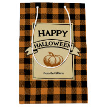 Halloween oranje cheque plaid