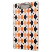 Halloween Oranje en Black Spider Argyle Pattern Klembord (Links)