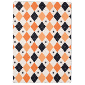 Halloween Oranje en Black Spider Argyle Pattern Klembord (Achterkant)