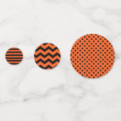 Halloween Oranje en zwart | Gemengd Confetti (Voorkanten)