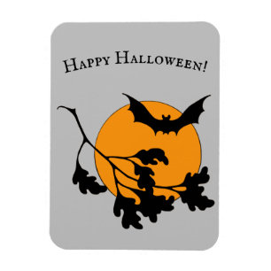  Halloween Oranje Moon Flying Bats Magneet