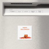 Halloween Oranje pompoen Magneet (Insitu (Vaatwasser))