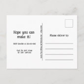 Halloween Oranje pompoen verjaardagsfeestje Uitnodiging Briefkaart (Achterkant)