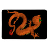 Halloween Oranje Pumpkin Dragon Magneet (Horizontaal)