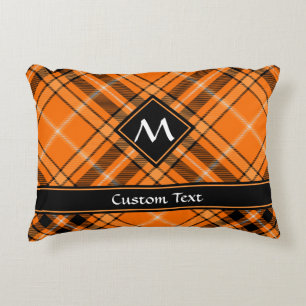 Halloween Oranje Tartan Accent Kussen