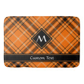 Halloween Oranje Tartan Badmat (Voorkant)
