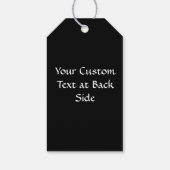 Halloween Oranje Tartan Cadeaulabel (Achterkant)