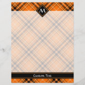 Halloween Oranje Tartan Flyer (Achterkant)