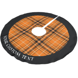 Halloween Oranje Tartan Kerstboom Rok