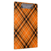 Halloween Oranje Tartan Klembord (Rechts)