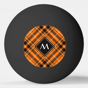 Halloween Oranje Tartan Pingpongballen