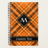Halloween Oranje Tartan Planner (Voorkant)