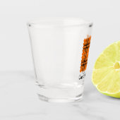 Halloween Oranje Tartan Shot Glas (Links)