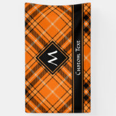 Halloween Oranje Tartan Spandoek (Verticaal)