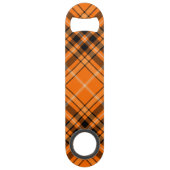 Halloween Oranje Tartan Speed Flessenopener (Achterkant)
