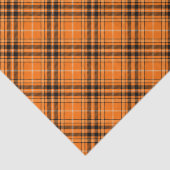 Halloween Oranje Tartan Tissuepapier (Detail)