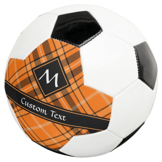 Halloween Oranje Tartan Voetbal (Drie kwart)