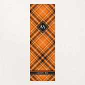 Halloween Oranje Tartan Yogamat (Voorkant)